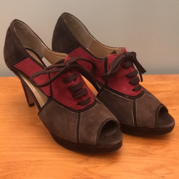 Vaneli suede lace-up pumps - Picture 2 of 6